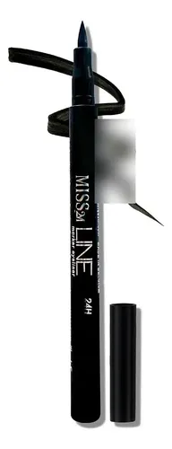 Delineador Líquido Resistente Al Agua Miss2m 01 Matte Black