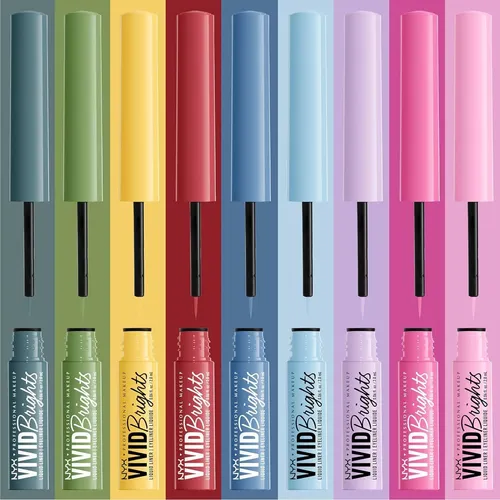 Delineador Líquido Vivid Brights Nyx Lilac Link 0.06 Fl Oz