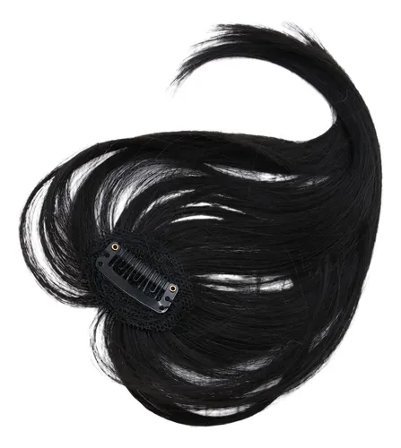 Peluca De Pelo Con Flequillo Con Clip, Invisible, Sin Costur