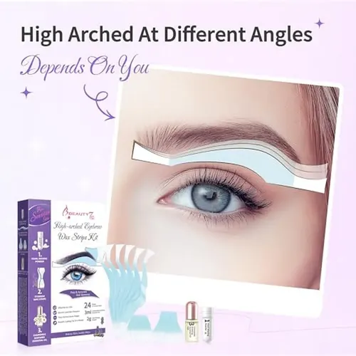 Kit De Tiras De Cera Para Cejas Beauty7 Sensitive High Arche