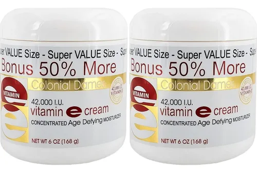 Crema Vitamina E Colonial Dames 42,000 Ui 6 Oz (2 Uds)