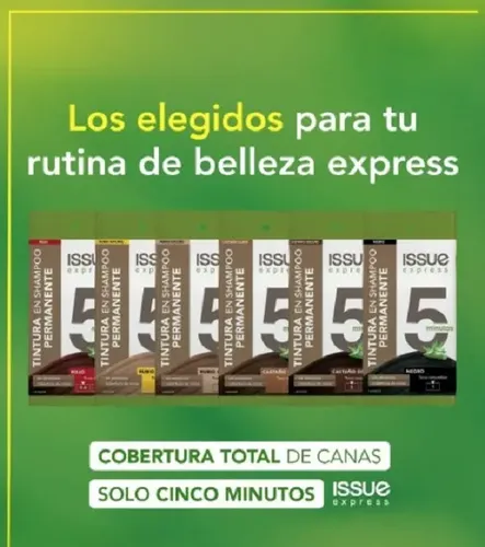 Issue Express 5 Minutos Tintura En Shampoo Tono Rubio Oscuro