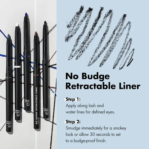 Delineador Retráctil Vegano E.l.f. No Budge Navy