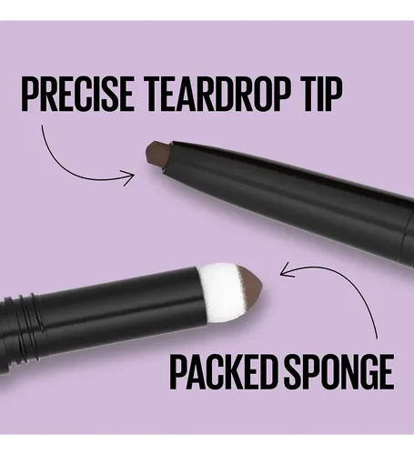 Lápiz Y Polvo Para Cejas Maybelline 2-en-1 Marrón Suave
