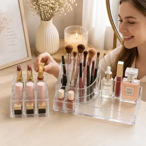 Organizadores Acrílico X2 Maquillaje Cosméticos Transparente