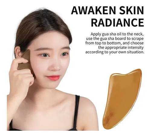 Masajeador Leeoyink Natural Horn Gua Sha Plate