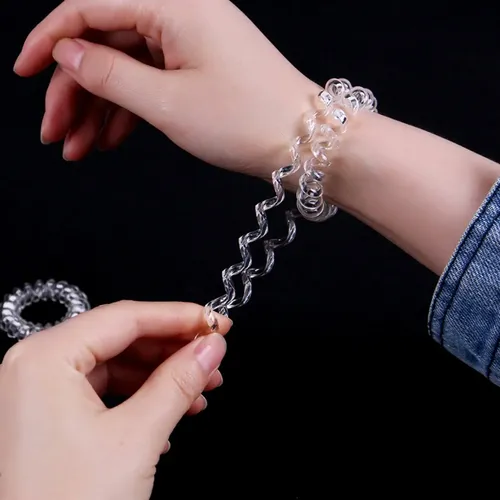 Bandas De Pelo Elásticas En Espiral Accesorios De Moda