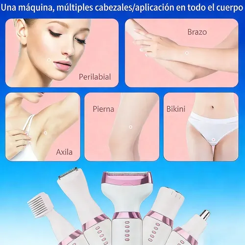A, Depiladora Eléctrica Waikil 4 En 1 For Mujer, Con