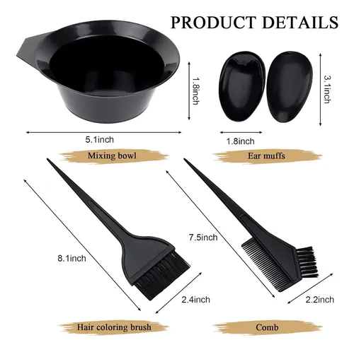 1st Choice Set De Cepillo Y Cuenco Para Tinte De Cabello,…