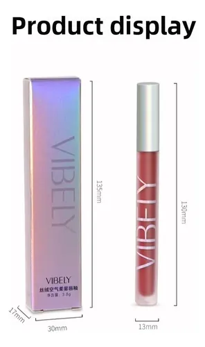 Vibely Labial Líquido Mate Larga Duración No Transfer