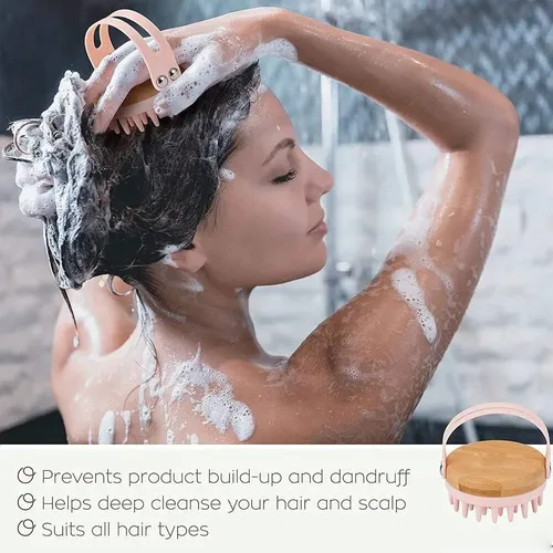 Nuevo Cepillo De Madera Para El Cuidado Del Cabello Húmedo Y