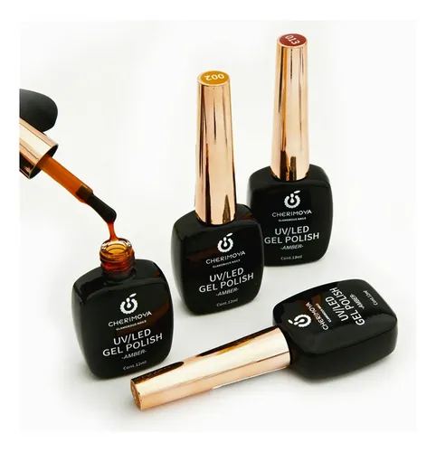 Esmalte Gel Polish Uv/led Efecto Amber-jelly Cherimoya 12ml