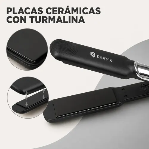 Plancha De Pelo Alisado Mujer Oryx Cerámica Turmalina 220°c
