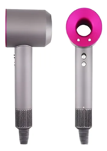 Secador De Pelo Profesional 2400w Premium F/c 3 Velocidades Color Gris / Fucsia