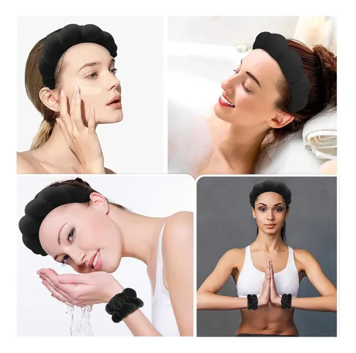Set De Diadema Y Pulsera Spa Skincare Con Pinza For El K