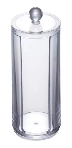 Vaso Acrílico Organizador Porta Discos Cosméticos