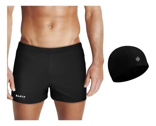 Short Malla De Natacion Safit Hombre Adulto + Gorro
