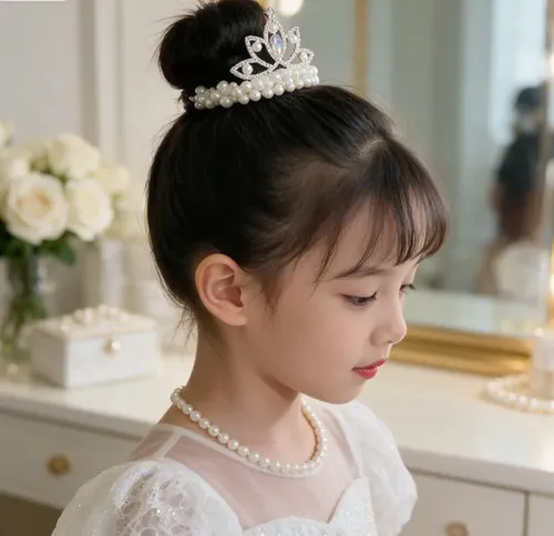 Accesorios De Diadema Crown Para Niñas Pequeñas Ps131 Blanco