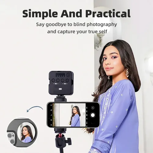 Espejo Magnético Para Smartphone, Selfie, Vlog, Espejo Alto