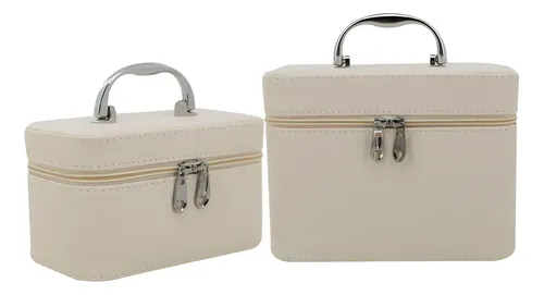Set X2 Organizador Accesorios Neceser Cofre Porta Cosmeticos