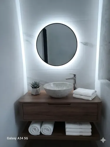 Espejo Redondo 50 Cm Con Luz Led