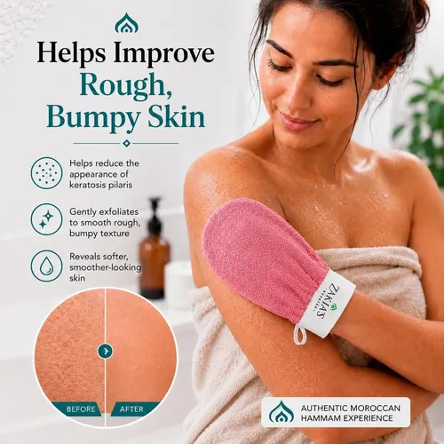 Guante Exfoliante Kessa Original Rosa Vivo