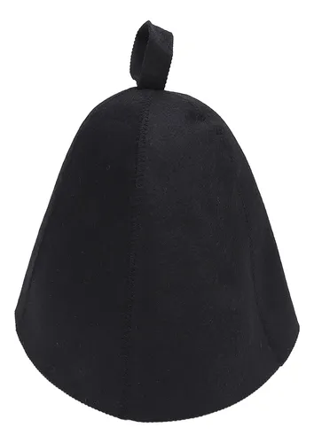 Gorro De Baño Y Sauna Negro Negro Para Hombre, Grueso, Absor
