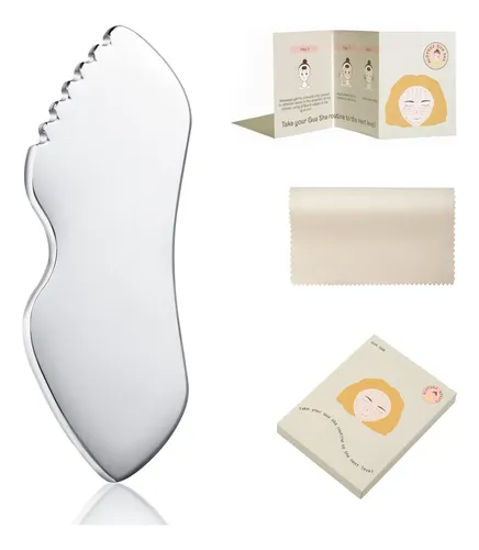 Herramientas Faciales Gua Sha Aloyguz De Acero Inoxidable Pa