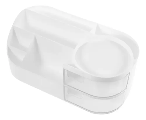 Organizador Multiuso Oh My Shop Maquillaje con Cajones de Plástico Blanco