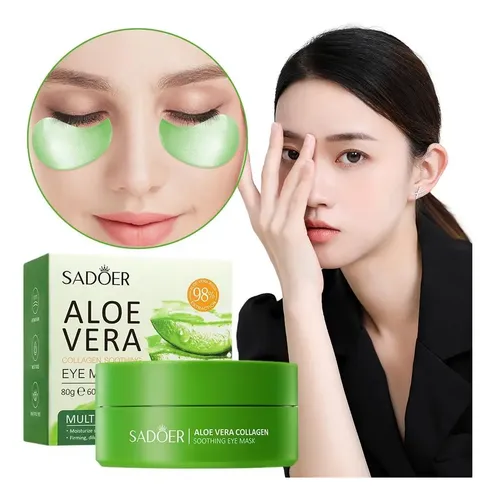 Parche De Colágeno Y Aloe Vera Para Ojos, Hidratante Y Reafi