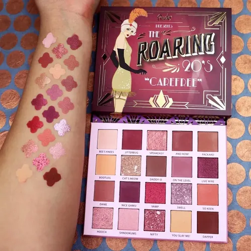 Paleta Sombras 20 Colores Brilloso Mate The Roaring 20’s Carefree Rude Cosmetics