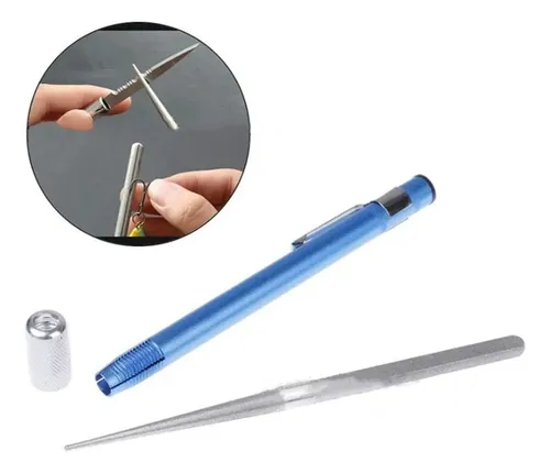 Sacapuntas Con Cuchillas Dentadas, Tijeras Y Bolígrafo