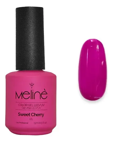 Meline Color Gel Uv/led Semipermanente 15 Ml Color Sweet Cherry 125