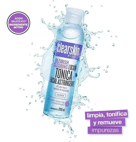 Loción Tónica Facial Astringente Clearskin Avon