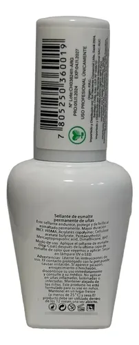Top Coat Cherimoya 15ml Uñas Manicura Semipermanente