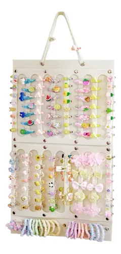 Soporte For Moños 16 Cintas Organizador De Clips De Fieltro