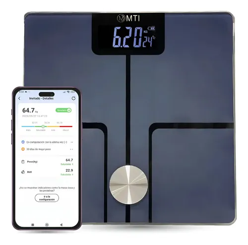 Balanza Digital Baño Mti Bluetooth Personal Corporal 180kg
