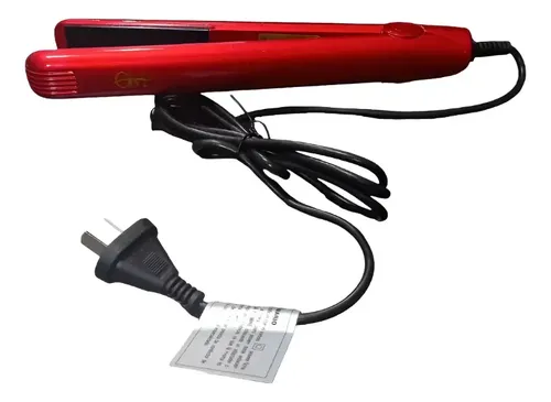 Plancha De Pelo Alisador Profesional Om Fina Color Rojo
