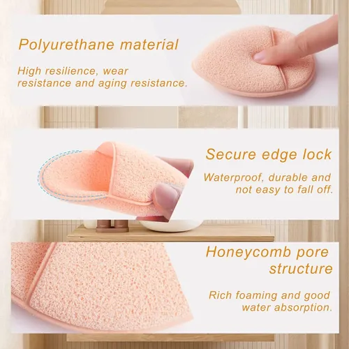Fokmuaex 8 Esponjas De Baño Konjac  Esponja Facial For Z