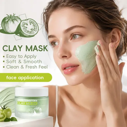 Limpiador De Poros Tomate Verde Mascarilla De Arcilla Bmrewa