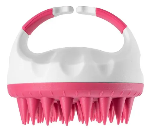 Cepillo De Ducha Para Cabello 4 Colores Masajeador Anticaspa Rosa
