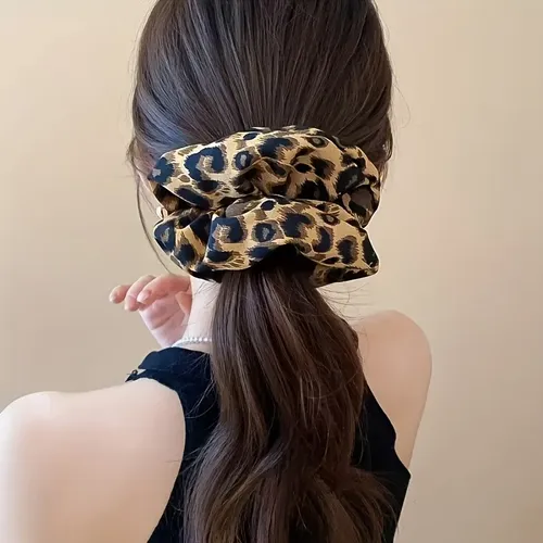 2 Lazos  Leopardo  Elásticas  Coleta  Diario  Set