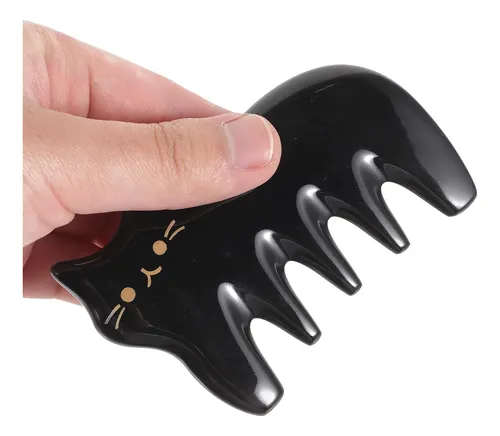 Herramienta Gua Sha De Cuerno De Buey Negro Tabla Masaje