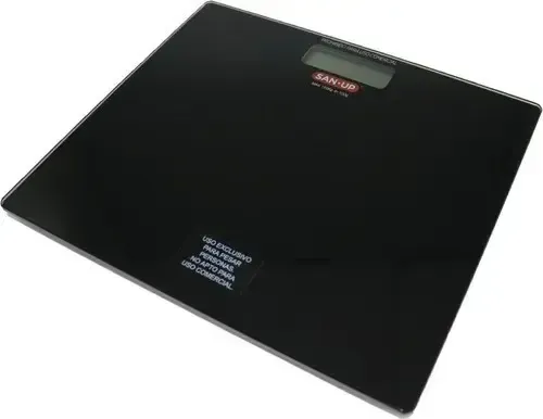 Balanza Digital San Up BG221 Vidrio Templado 150kg Pantalla LCD Negro