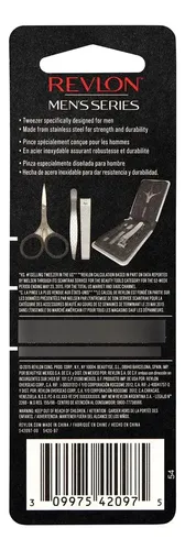 Pinzas Revlon Para Depilación De Cejas Para Hombre, Serie S,