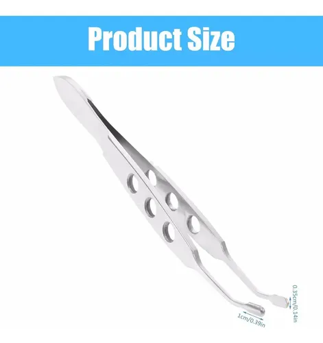1 Pieza Pinzas Para Cejas Curvas Perforadas Unisex Xb