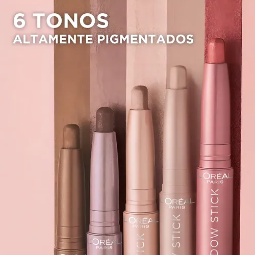 Sombra De Ojos En Barra Paradise De L’oreal Paris Sombra Cloudy Rose 118