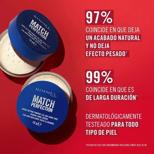 Polvo Volátil Compacto Rimmel London Match Perfection