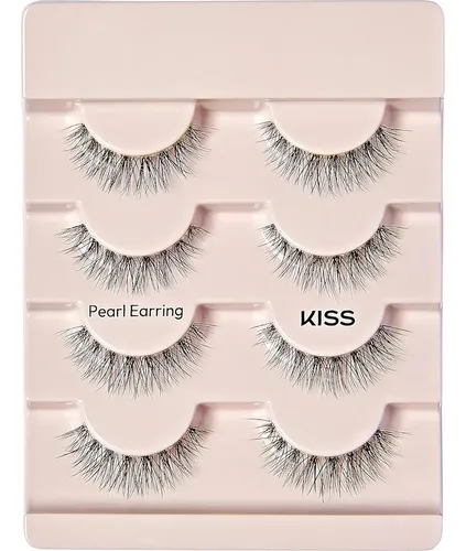Pestañas Postizas Kiss The New Natural 12 Mm, 4 Pares