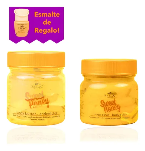 Kit Corporal Anticelulitico Manteca Y Exfoliante Miel
